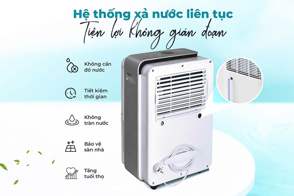 Máy hút ẩm kết hợp lọc không khí Nagakawa NAD8668 - Thiết kế