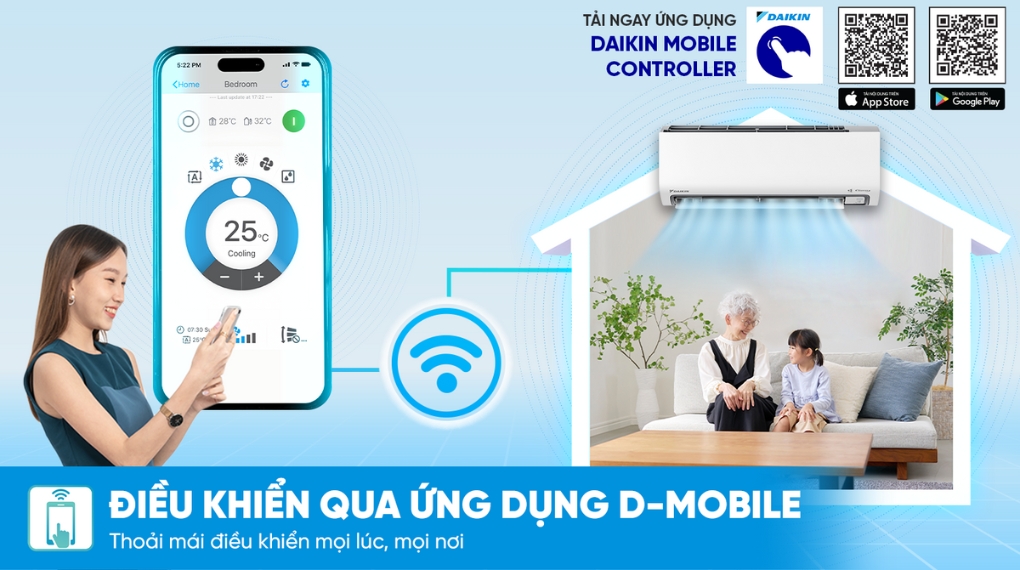 Máy lạnh Daikin Inverter 1 HP ATKF25ZVMV - Tiện ích
