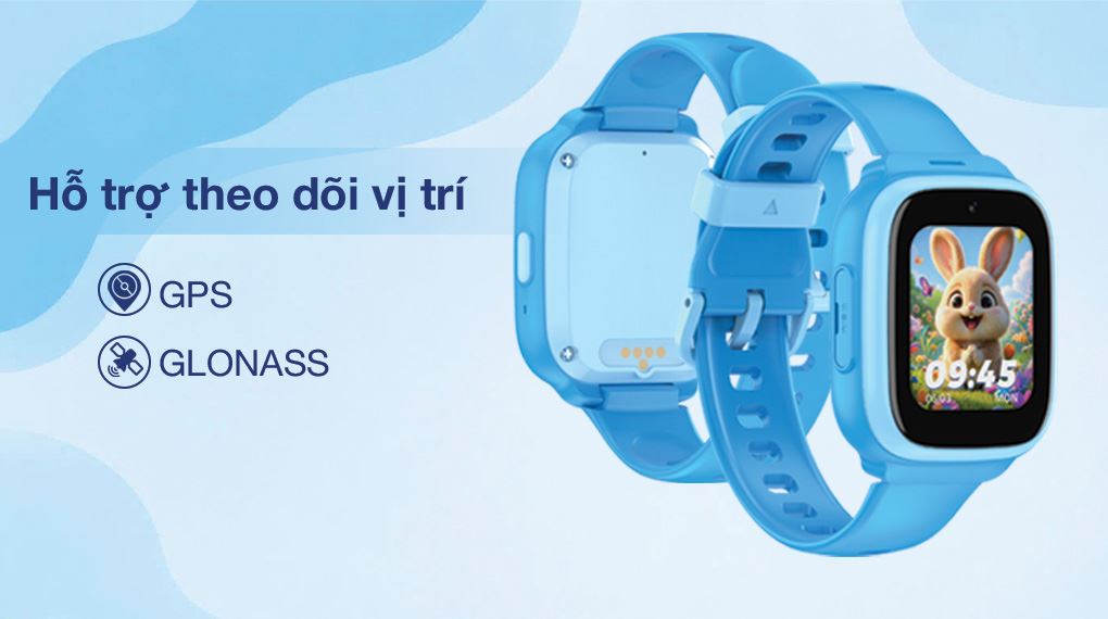 Đồng hồ KidCare Sight S5 tích hợp GPS, GLONASS giúp định vị vị trí của bé mọi lúc
