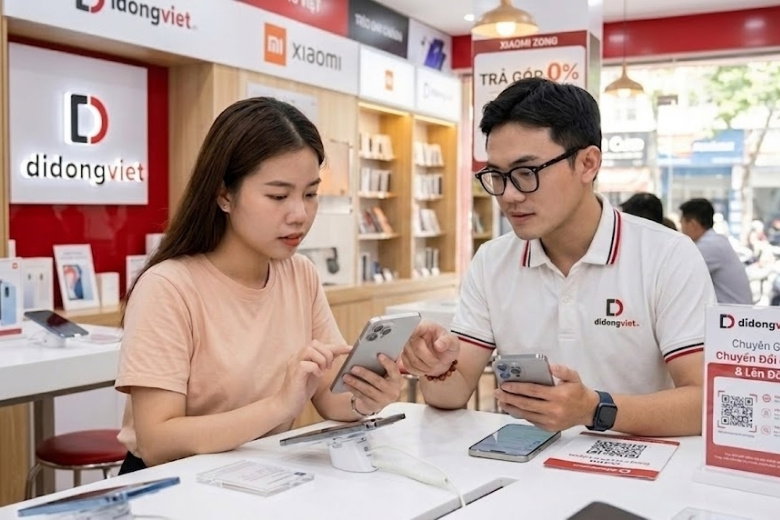 Mua iPhone 15 chính hãng tại Di Động Việt