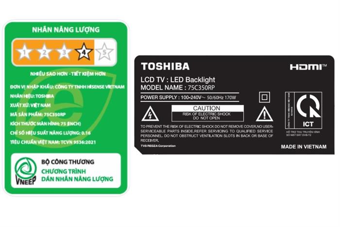 Toshiba Smart TV 75C350RP — ảnh 6