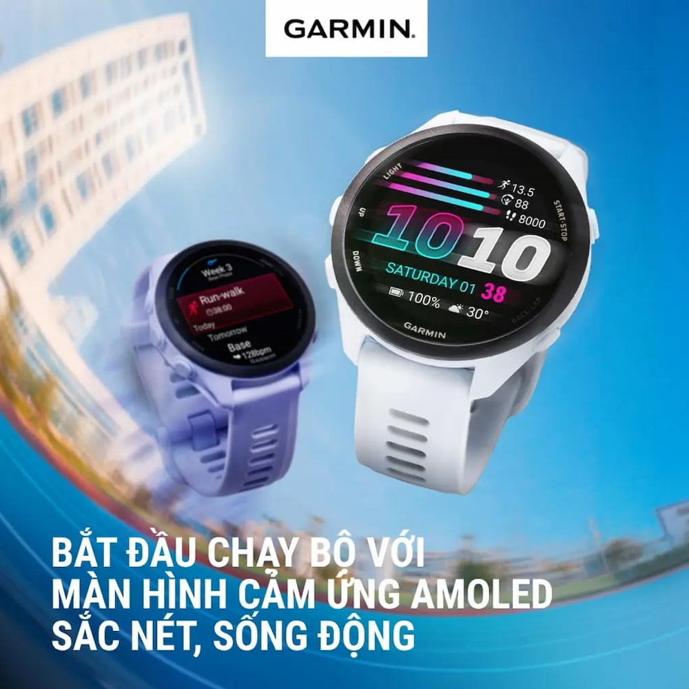 Thiết kế Garmin Forerunner 70 42.6mm Dây silicone
