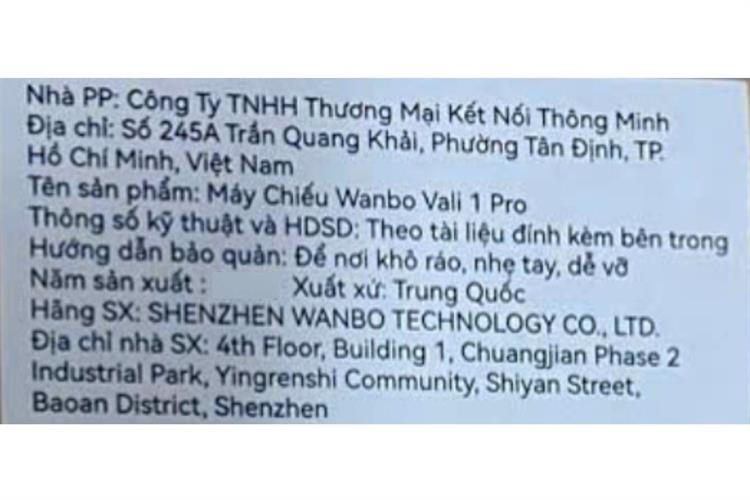 Máy chiếu Wanbo Full HD Vali 1 Pro — ảnh 6