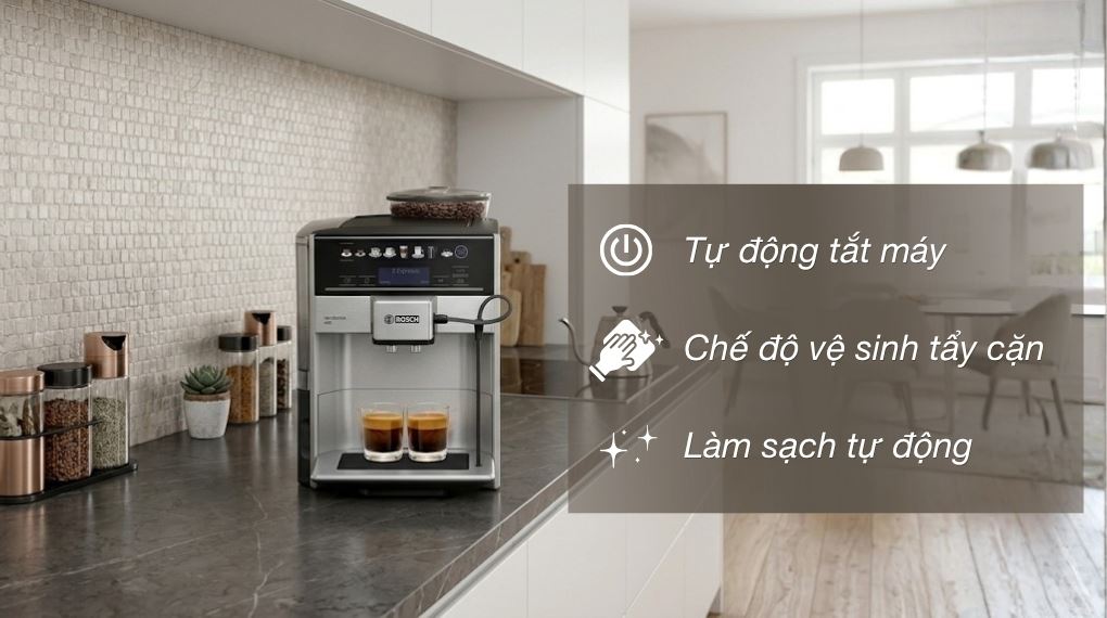 Tiện ích - Máy pha cà phê Bosch TIS65621RW