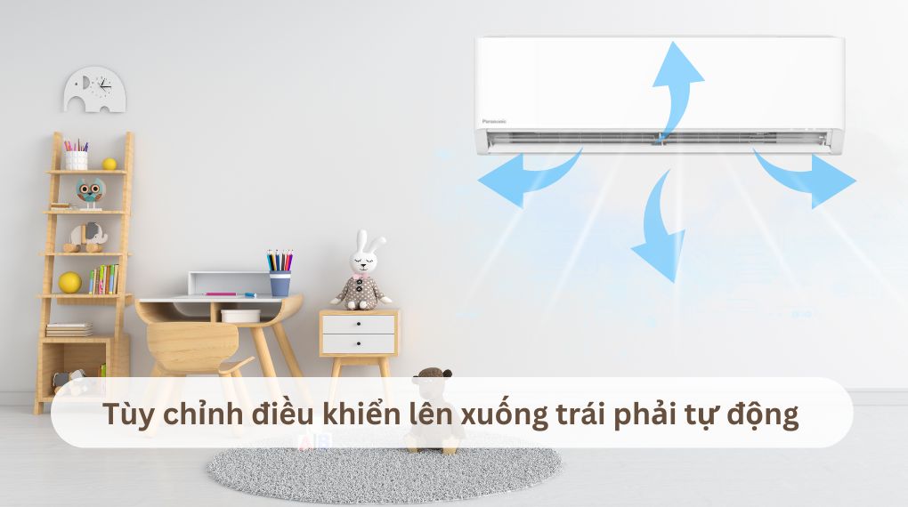 Máy lạnh Panasonic Inverter 1 HP CU/CS-U9BKH-8 - Cơ chế thổi gió