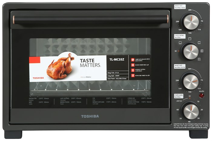 Lò nướng thùng Toshiba 1500W TL-MC35Z 35 lít — ảnh 2