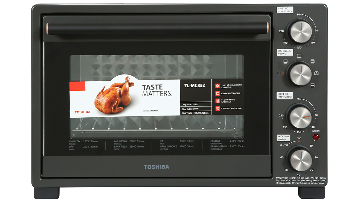 Toshiba TL-MC35 trang bị bảng điều khiển với nút vặn tiện lợi