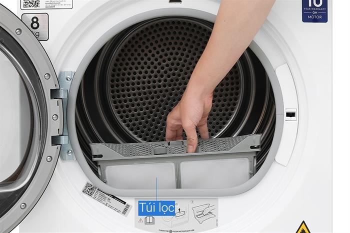 Máy sấy bơm nhiệt Electrolux 8 Kg EDH803J5WC — ảnh 8