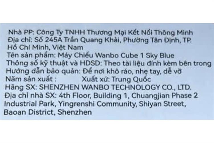 Máy chiếu Wanbo HD Cube 1 — ảnh 7