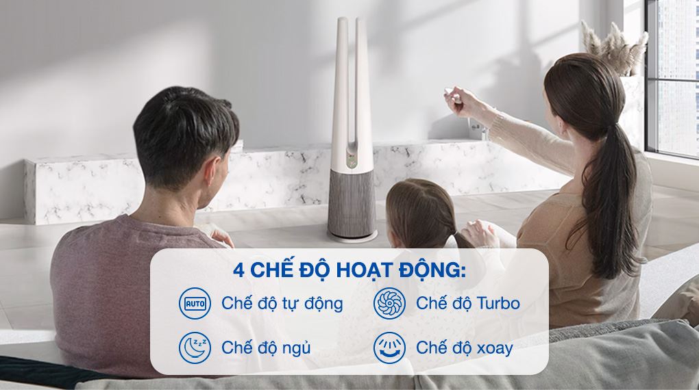 Máy lọc không khí LG PuriCare AeroTower Hit FS15GPBK0.ABAE 40W - Chế độ