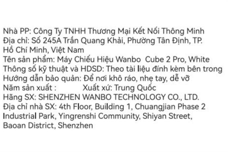 Máy chiếu Wanbo Full HD Cube 2 Pro — ảnh 8