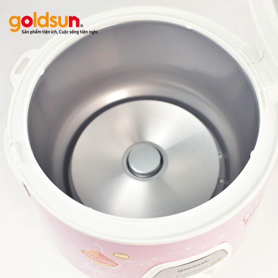 Mâm nhiệt lớn giúp cơm chín đều