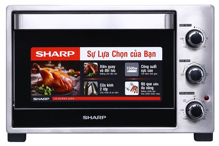 Lò nướng thùng Sharp 1500W EO-A323RCSV-ST 32 lít — ảnh 2