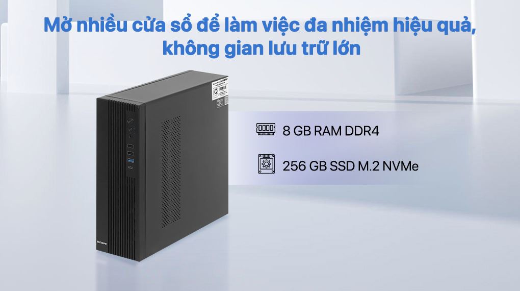 RAM 8 GB cho SingPC R33B482SF-W R3 3200G khả năng xử lý đa nhiệm mượt mà