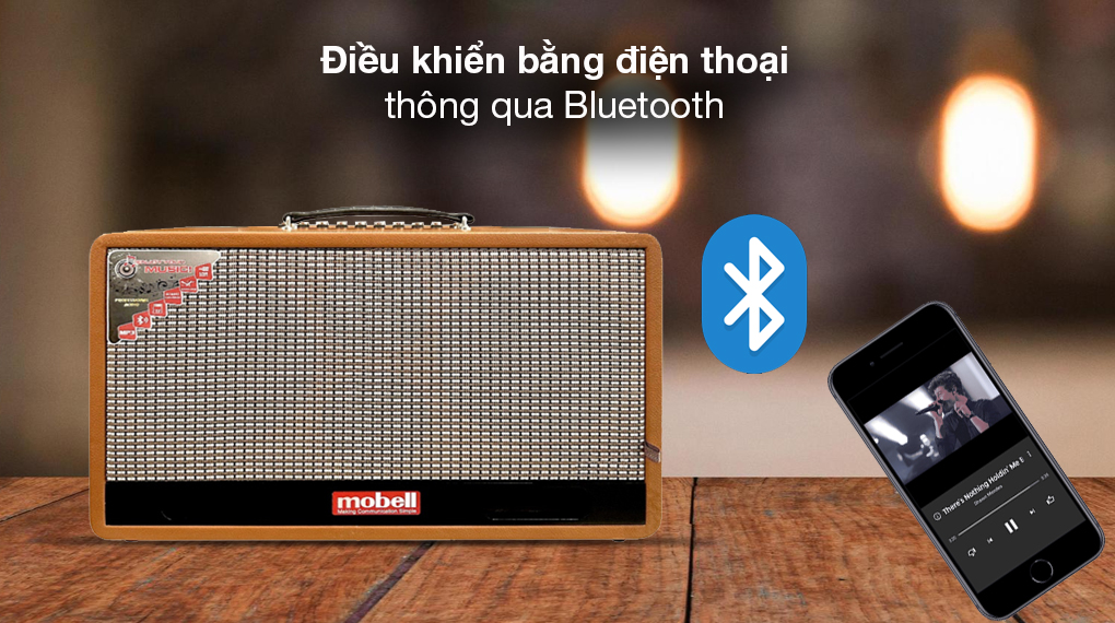 Loa karaoke xách tay Mobell MK-4960A 750W - Điều khiển