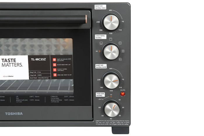 Lò nướng thùng Toshiba 1500W TL-MC35Z 35 lít — ảnh 4