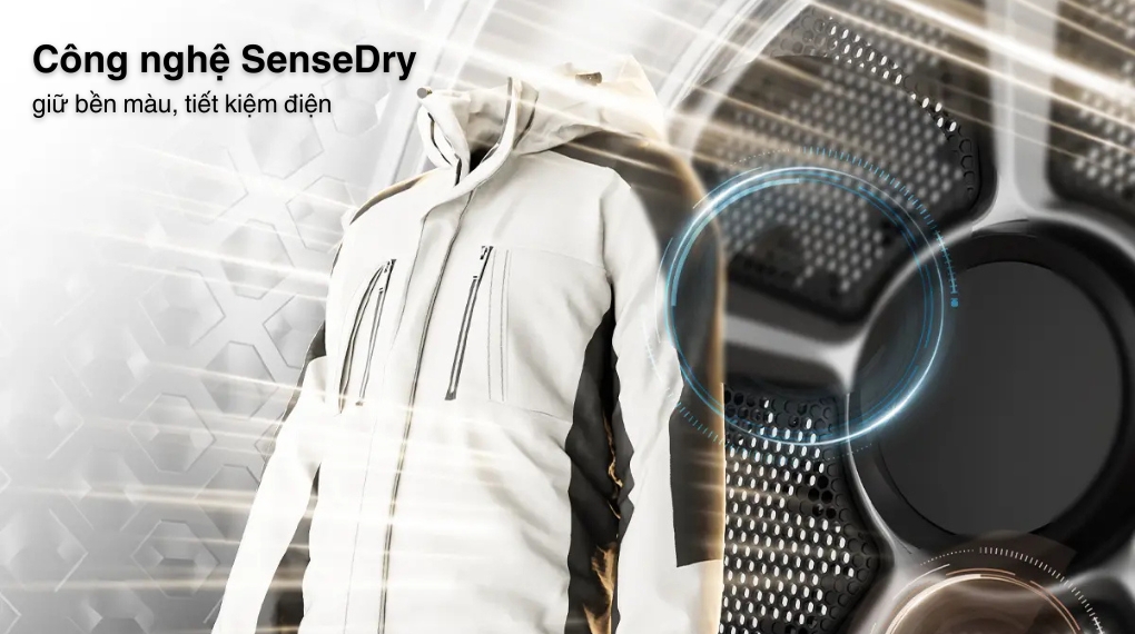 Máy sấy bơm nhiệt Toshiba 10 kg TD-BP110GHV(MG) - Công nghệ SenseDry