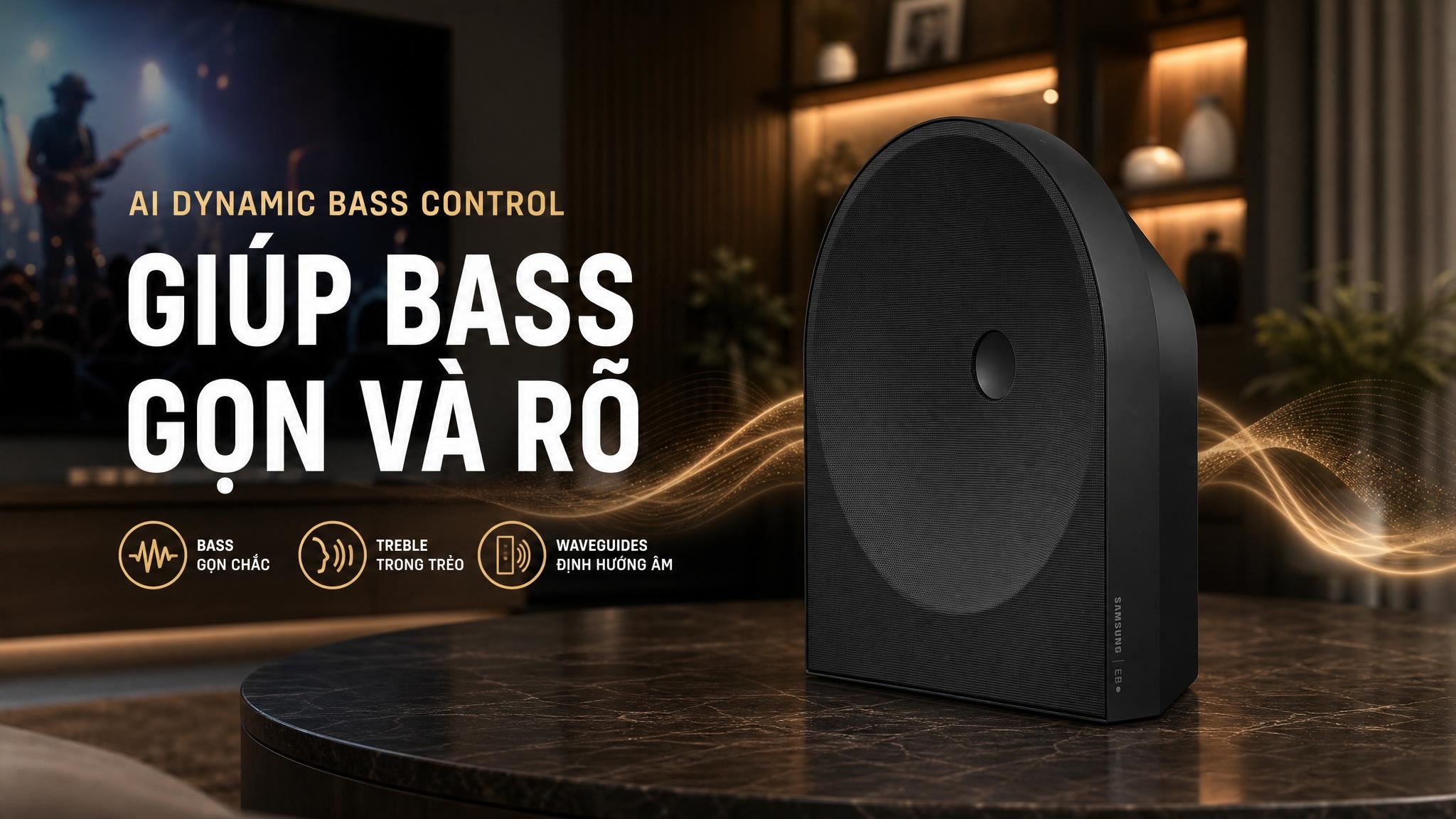 Loa Samsung Music Studio HW-LS50H/XV 70W - AI Dynamic Bass