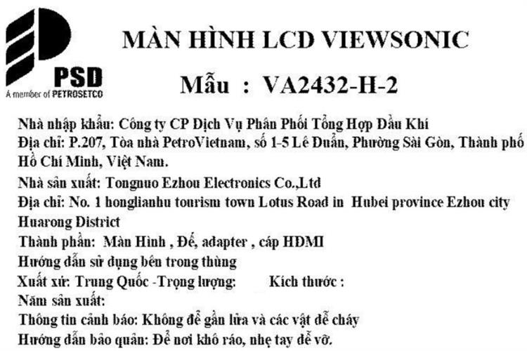 Viewsonic 24 inch Full HD VA2432-H-2 — ảnh 10