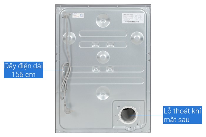 Máy sấy thông hơi Aqua 8 Kg AQH-V800H SS — ảnh 9