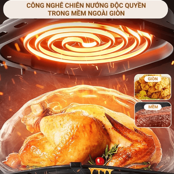 Noi Chien Khong Dau 5l 1500w Bear Af 4h15l Qzg P15r8 — ảnh 3
