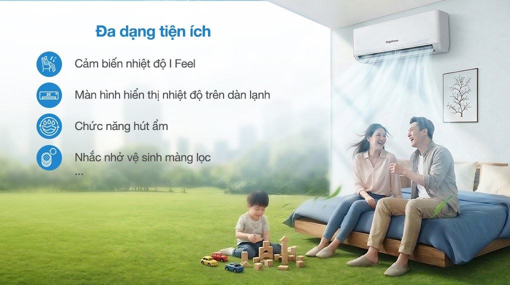 Máy lạnh Nagakawa Inverter 1 HP NIS-C09R2T62 - Tiện ích
