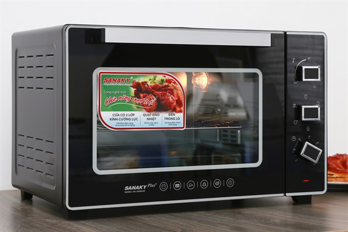 Lò nướng thùng Sanaky 2000W VH5099S2D 50 lít — ảnh 3
