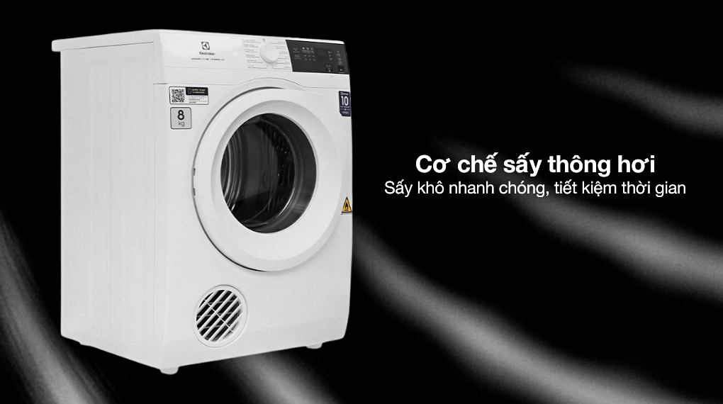 Cơ chế sấy - Máy sấy thông hơi Electrolux UltimateCare 8 kg EDV804H3WC
