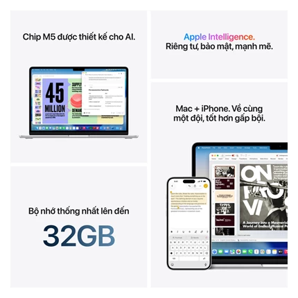 MacBook Air M5 13 inch 10CPU 10GPU 16GB/1TB — ảnh 9