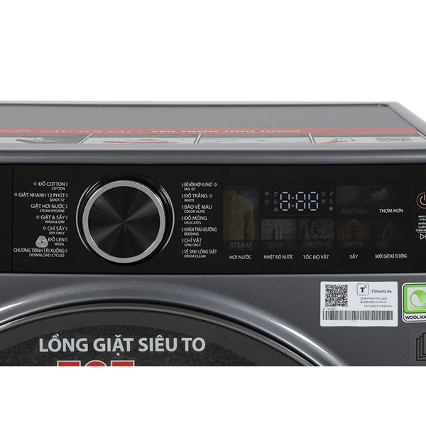 Máy giặt sấy Toshiba giặt 10.5kg sấy 7kg 2024 (TWD-T25BZU115MWV(MG)) — ảnh 6