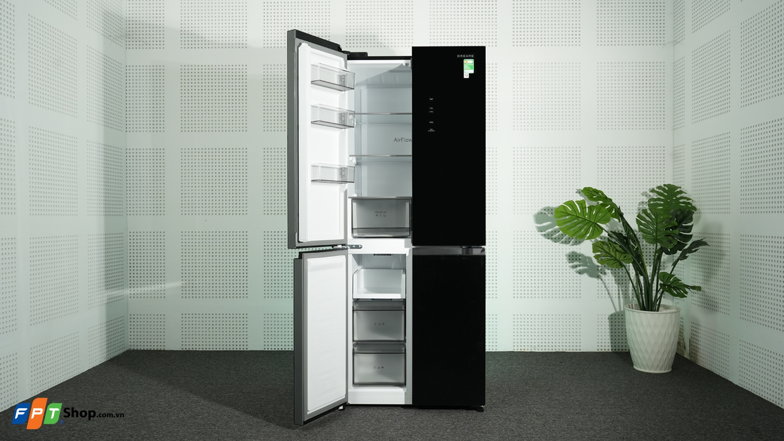 Tủ lạnh Multi door Dreame Inverter 430 lít DRC430WGB3VN — ảnh 6