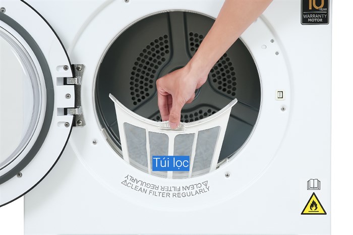 Máy sấy thông hơi Aqua 7 Kg AQH-V700FW — ảnh 7