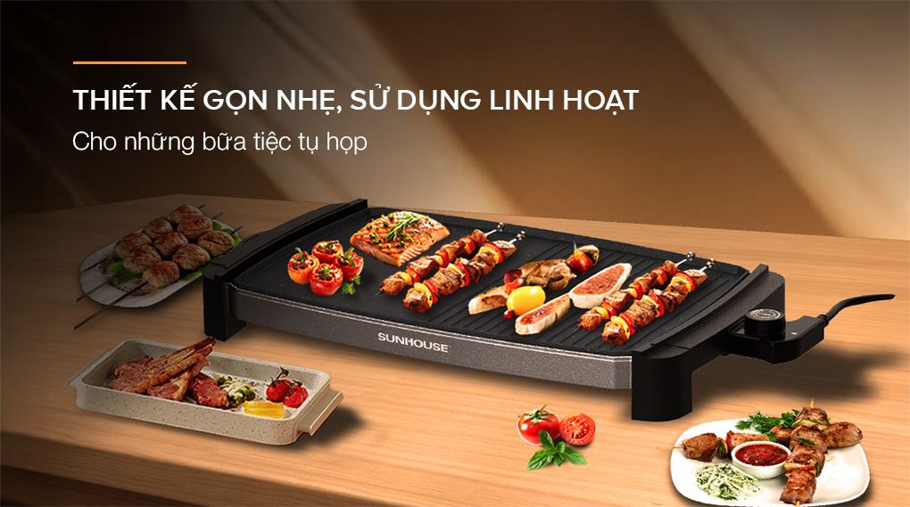 Thiết kế - Bếp nướng điện Sunhouse SHD4612