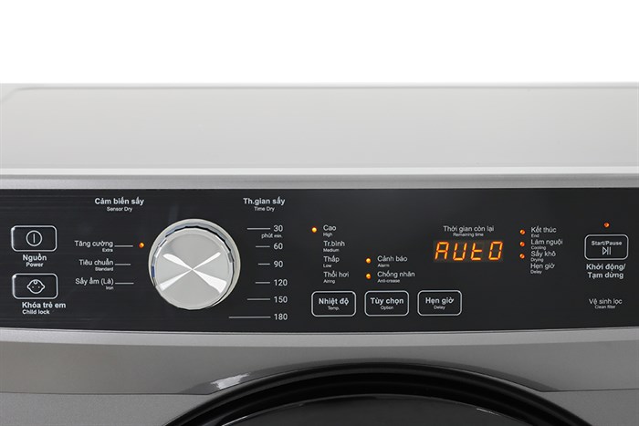 Máy sấy thông hơi Aqua 8 Kg AQH-V800H SS — ảnh 5