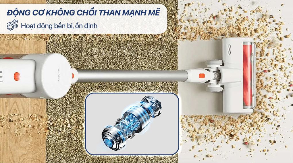 Động cơ không chổi than - Máy hút bụi không dây Xiaomi G20 Lite BHR8195EU
