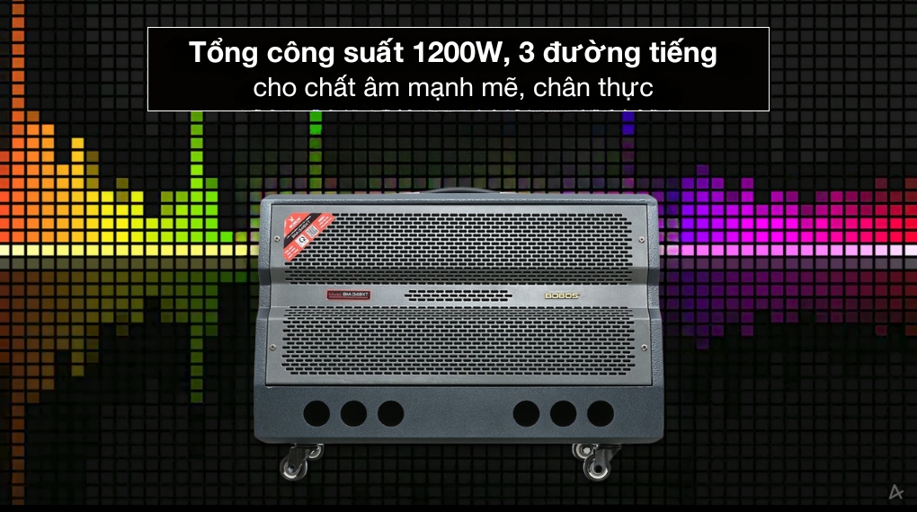 Loa karaoke xách tay BOBOS BM-348XT 1200W - Công suất