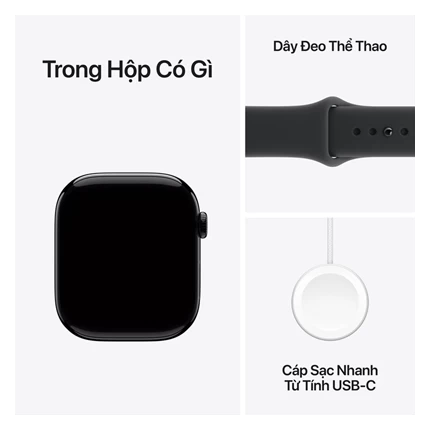 Apple Watch Series 11 GPS, 46mm Viền Nhôm Dây Cao Su S/M — ảnh 9