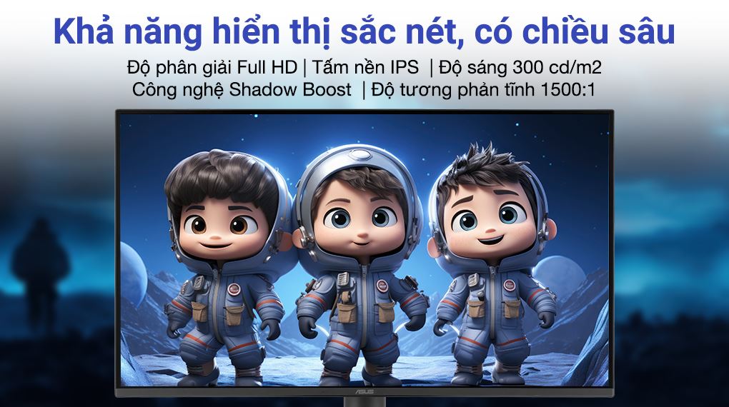 Màn hình Asus VA249HG-R 23.8 inch Full HD - Rõ nét từng chi tiết
