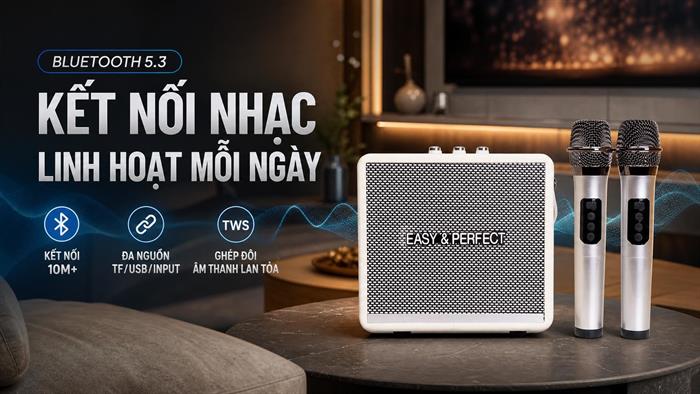 Loa karaoke xách tay Easy Perfect EP-Windy Mẫu — ảnh 6
