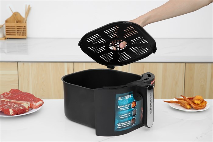 Nồi chiên không dầu Sunhouse 9 lít SHD4037 — ảnh 7