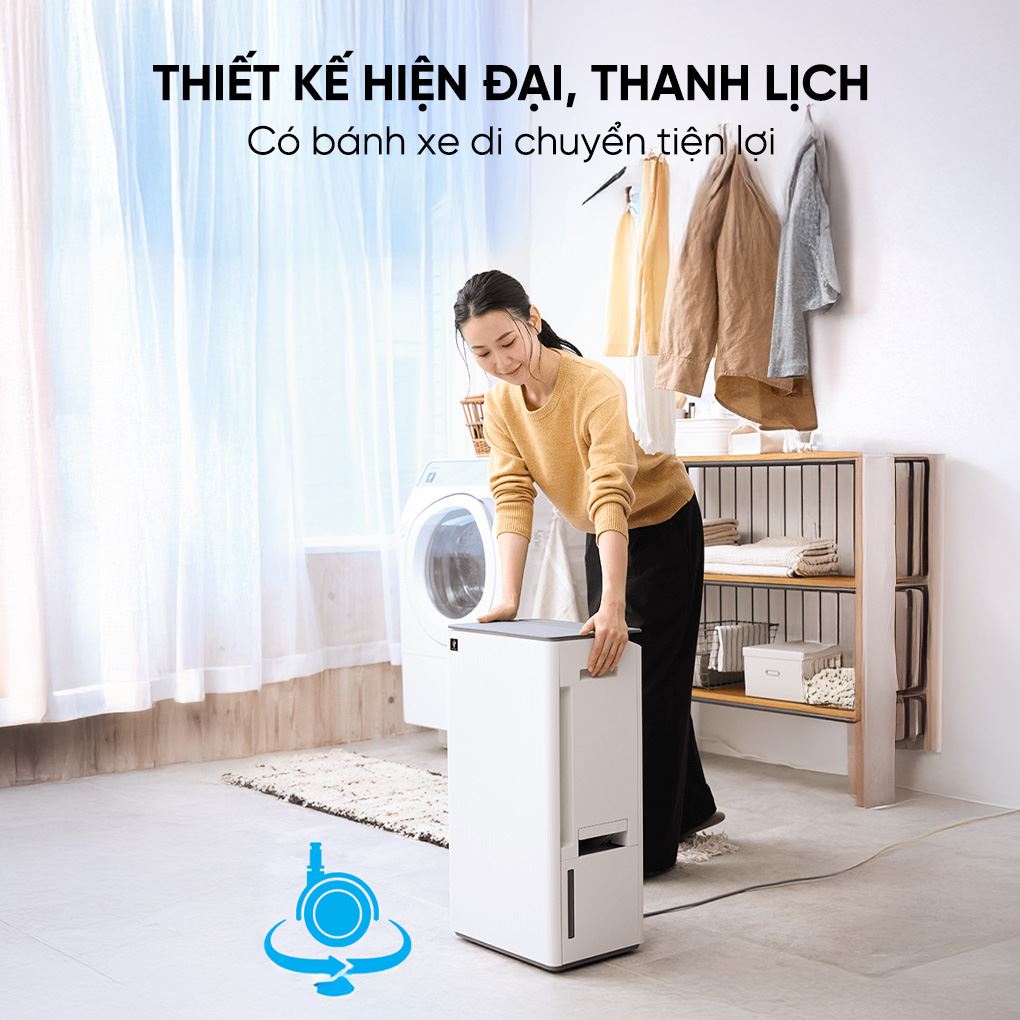 Máy hút ẩm Sharp DW-T30HV-W - Thiết kế