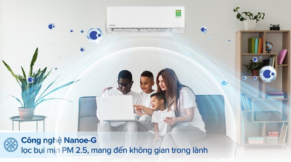 Máy lạnh Panasonic Inverter 1.5 HP CU/CS-PU12AKH-8 - Khả năng lọc không khí