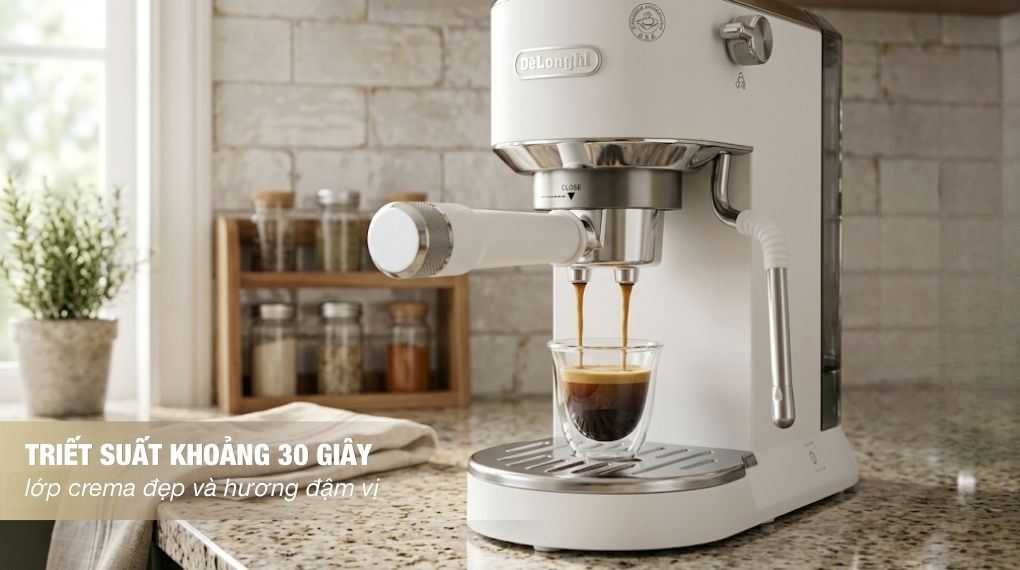 Thời gian triết suất - Máy pha cà phê Delonghi EC890.WI