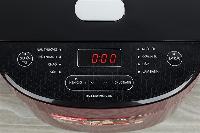 Nồi cơm điện tử Sharp 1.8 lít KS-COM194EV-RD — ảnh 7