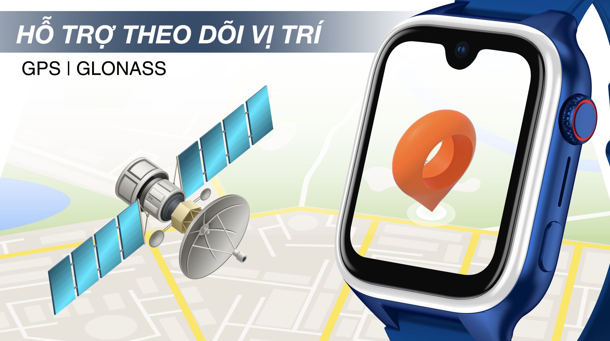 Đồng hồ định vị trẻ em Kidcare Sight S1 - Định vị