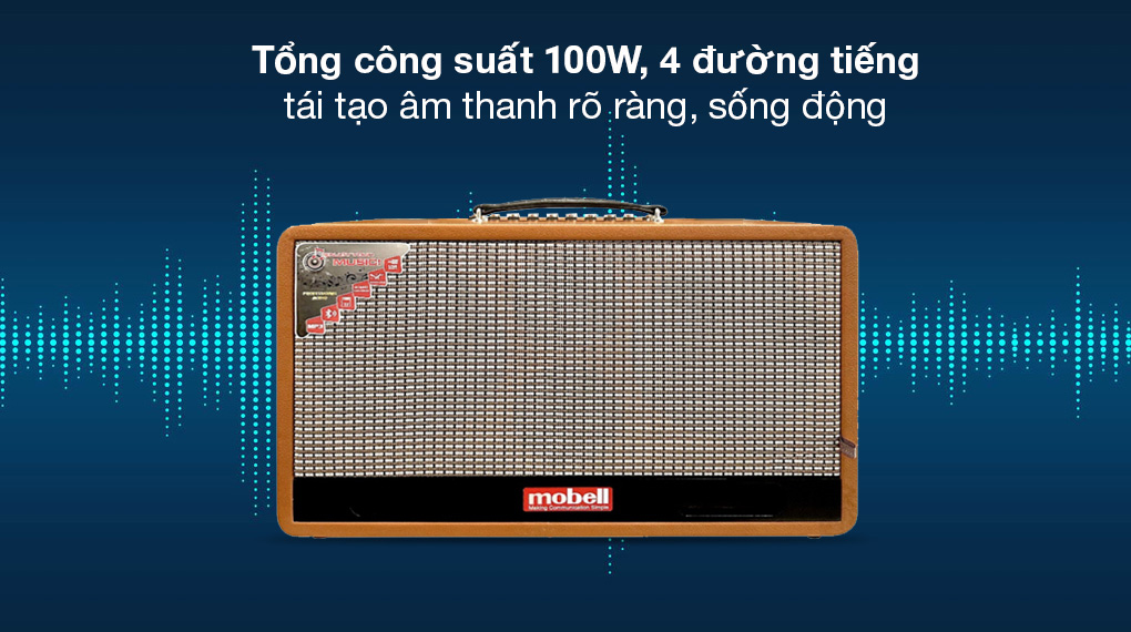 Loa karaoke xách tay Mobell MK-4960A 100W - Công suất