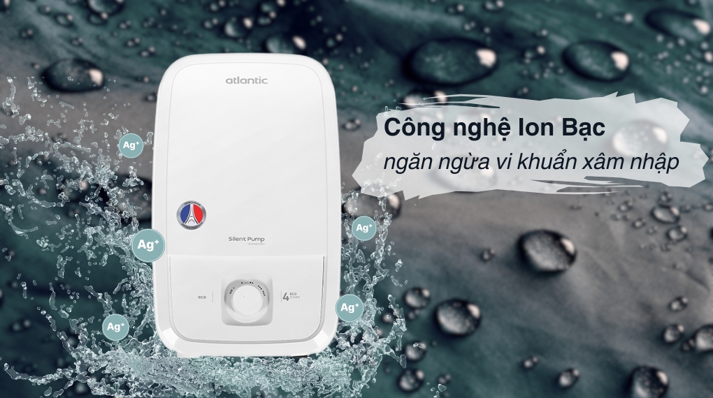 Máy nước nóng trực tiếp Atlantic 4000W Tempo Lite 4000 PU - 811023 - Chế độ diệt khuẩn