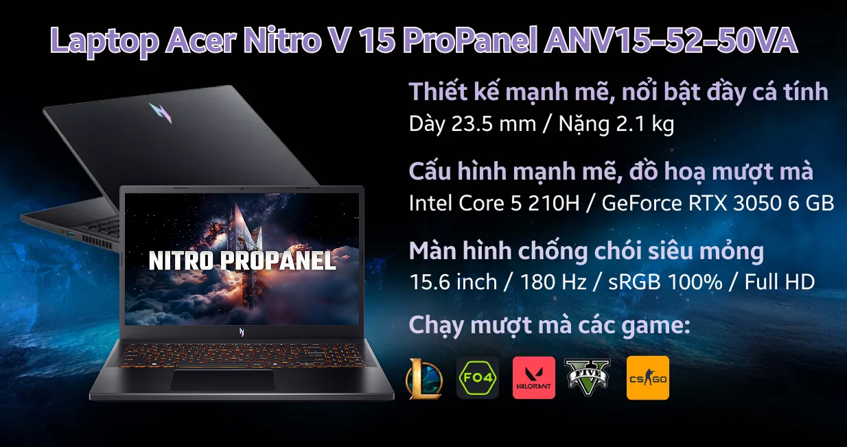 Acer Gaming Nitro ProPanel ANV15-52-50VA — ảnh 2
