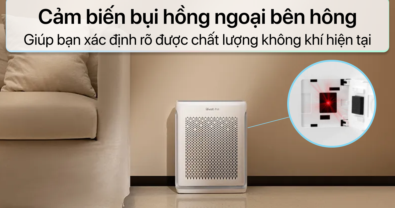 Máy lọc không khí chống dị ứng thú cưng Levoit Vital 100S — ảnh 9