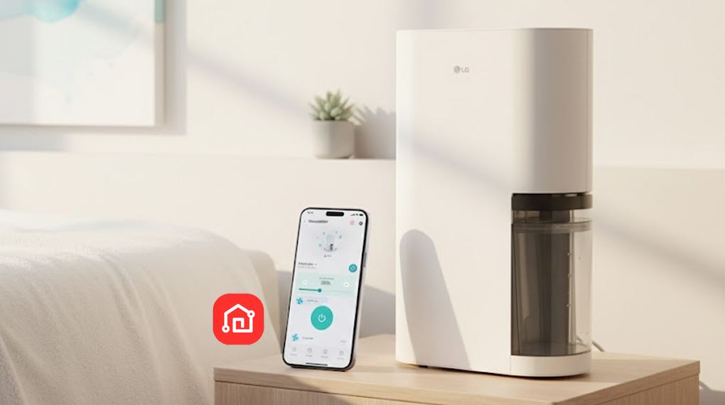 Máy hút ẩm LG Dual Inverter DD20GMWE1.ABAE - Điều khiển qua điện thoại